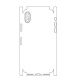 Hydrogel - matná zadní ochranná fólie (full cover) - iPhone X - typ výřezu 2