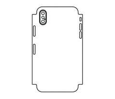 Hydrogel - matná zadní ochranná fólie (full cover) - iPhone X - typ 4