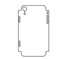 Hydrogel - matná zadní ochranná fólie (full cover) - iPhone XR - typ 4