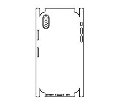 Hydrogel - matná zadní ochranná fólie (full cover) - iPhone XS - typ 2