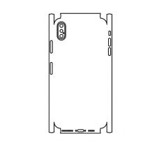 Hydrogel - matná zadní ochranná fólie (full cover) - iPhone XS Max - typ 2