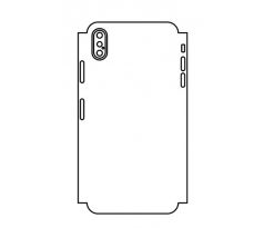 Hydrogel - matná zadní ochranná fólie (full cover) - iPhone XS Max - typ výřezu 4