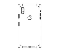 Hydrogel - matná zadní ochranná fólie (full cover) - iPhone XS Max - typ 5