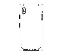 Hydrogel - matná zadní ochranná fólie (full cover) - iPhone XS Max - typ 6