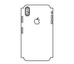 Hydrogel - matná zadní ochranná fólie (full cover) - iPhone XS Max - typ 7