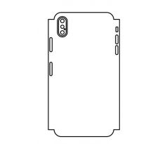 Hydrogel - matná zadní ochranná fólie (full cover) - iPhone XS Max - typ 8