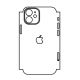 Hydrogel - zadní ochranná fólie (full cover) - iPhone 12 mini - typ výřezu 2