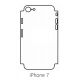 Hydrogel - zadní ochranná fólie (full cover) - iPhone 7 - typ výřezu 1
