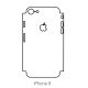 Hydrogel - zadní ochranná fólie (full cover) - iPhone 8 - typ výřezu 3