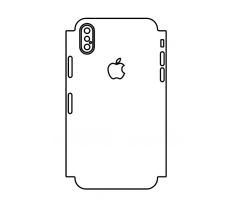 Hydrogel - zadní ochranná fólie (full cover) - iPhone X - typ výřezu 2