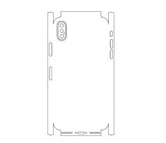 Hydrogel - zadní ochranná fólie (full cover) - iPhone X - typ výřezu 3