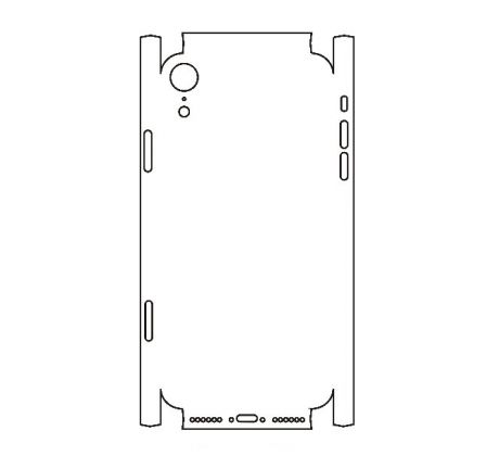 Hydrogel - zadní ochranná fólie (full cover) - iPhone XR - typ výřezu 3