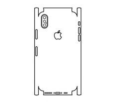 Hydrogel - zadní ochranná fólie (full cover) - iPhone XS - typ výřezu 4