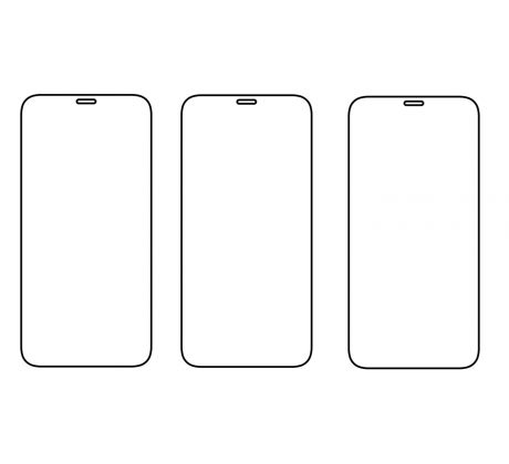 3PACK - Hydrogel - 3x ochranná fólie - iPhone 12 mini