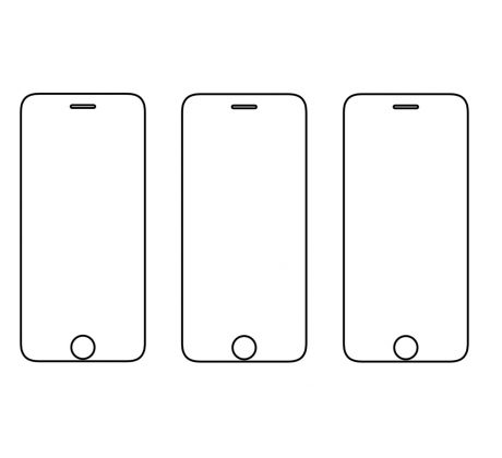 3PACK - Hydrogel - 3x ochranná fólie - iPhone 7/8/SE 2020/SE 2022 