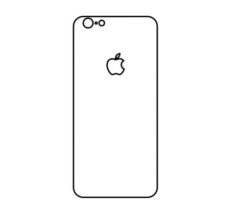 Hydrogel - matná zadní ochranná fólie - iPhone 6/6S - typ výřezu 2