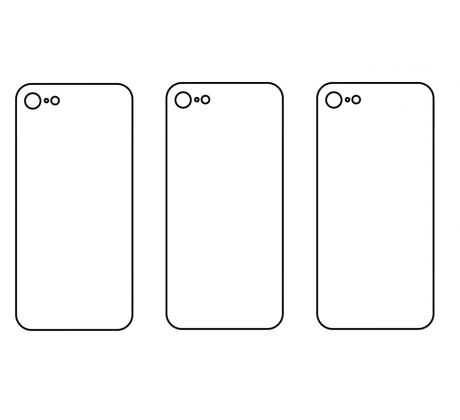 3PACK - Hydrogel - 3x zadní ochranná fólie - iPhone 7/iPhone 8