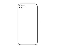 Hydrogel - matná zadní ochranná fólie - iPhone SE 2020 - typ výřezu 1