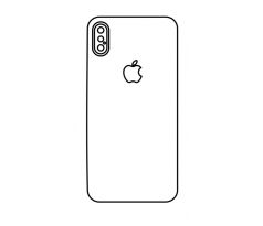 Hydrogel - zadní ochranná fólie - iPhone X, typ výřezu 2