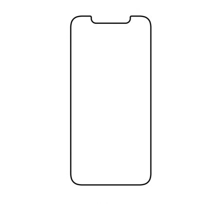 Hydrogel - matná ochranná fólie - iPhone X/XS - typ výřezu 1 