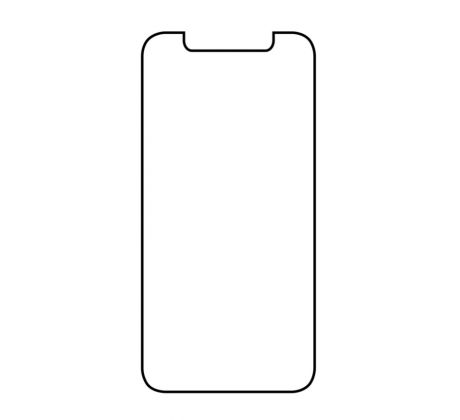 Hydrogel - matná ochranná fólie - iPhone 11 - typ výřezu 1