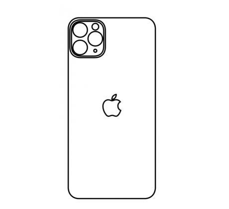 Hydrogel - zadní ochranná fólie - iPhone 11 Pro Max, typ výřezu 2