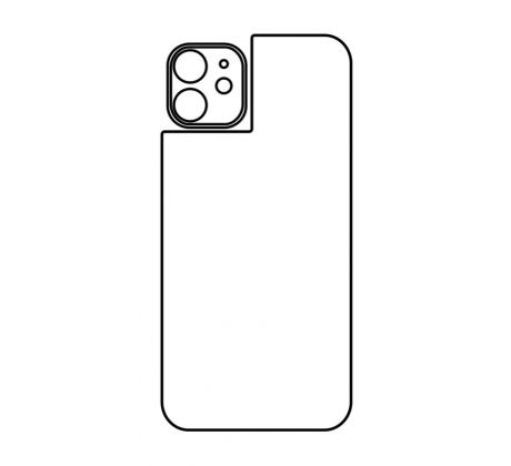 Hydrogel - zadní ochranná fólie - iPhone 12, typ výřezu 3