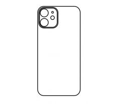 Hydrogel - zadní ochranná fólie - iPhone 12, typ výřezu 2