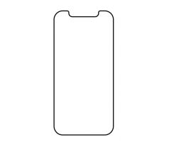 Hydrogel - matná ochranná fólie - iPhone 12 - typ výřezu 1
