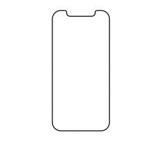 Hydrogel - matná ochranná fólie - iPhone 12 Pro Max - typ výřezu 1