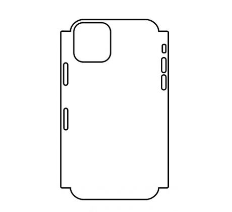 Hydrogel - matná zadní ochranná fólie (full cover) - iPhone 11 Pro Max - typ výřezu 6