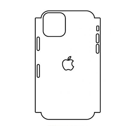 Hydrogel - matná zadní ochranná fólie (full cover) - iPhone 11 Pro Max - typ výřezu 4