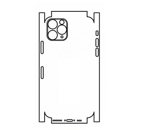 Hydrogel - zadní ochranná fólie (full cover) - iPhone 11 Pro Max - typ výřezu 7 