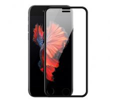 5D Hybrid ochranné sklo iPhone 7 / iPhone 8/ SE 2020/2022 s vystouplými okraji - černé