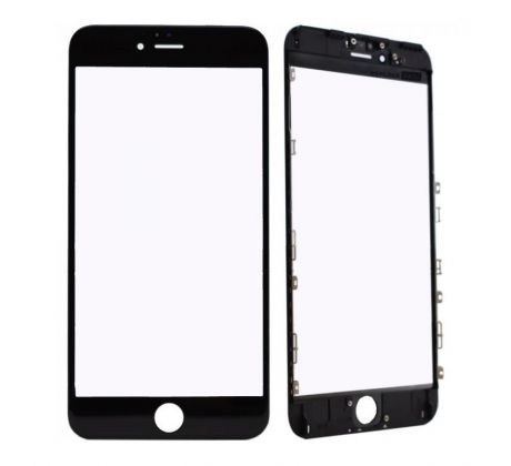  Oleofobní náhradní černé přední sklo s rámem na iPhone 6S