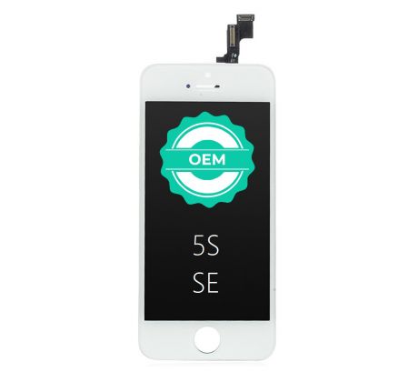 Bílý LCD displej iPhone SE + dotyková deska OEM