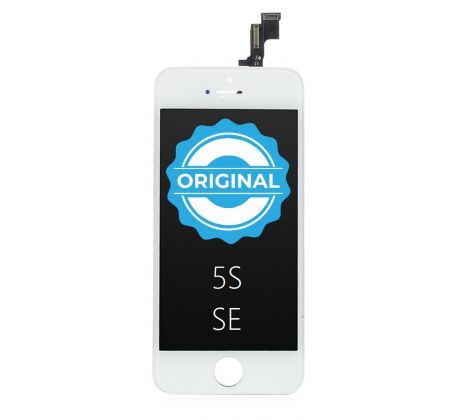 ORIGINAL Bílý LCD iPhone 5S / SE