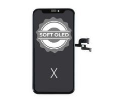 Černý SOFT OLED displej + dotykové sklo Apple iPhone X