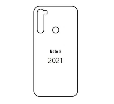 Hydrogel - matná zadní ochranná fólie - Xiaomi Redmi Note 8 2021