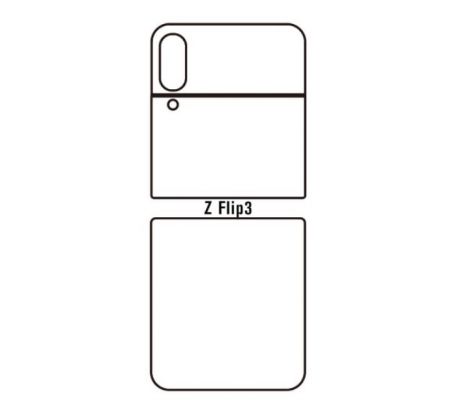 Hydrogel - matná zadní ochranná fólie - Samsung Galaxy Z Flip 3 5G
