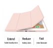 Trifold Smart Case - kryt se stojánkem pro iPad Pro 10.5/iPad 2019 Air 3 10.5 - ružový + Ochranné tvrzené sklo s instalačním rámečkem    