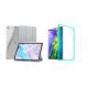 Trifold Smart Case - kryt se stojánkem pro iPad Pro 12.9" 2018/ 2020/ 2021 - šedý + Ochranné tvrzené sklo