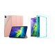 Trifold Smart Case - kryt se stojánkem pro iPad Pro 12.9" 2018/ 2020/ 2021 - ružový + Ochranné tvrzené sklo 