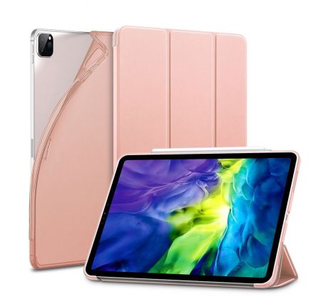 Trifold Smart Case - kryt se stojánkem pro iPad Air 4/iPad Air 5 - ružový     