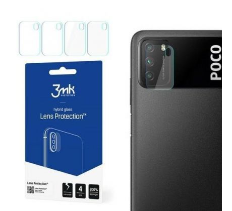 4x Hybridní flexibilní ochranné sklo zadní kamery - Xiaomi Redmi 9T/ Xiaomi Poco M3