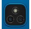 Náhradní sklo zadní kamery - Motorola Moto E7