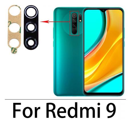 Náhradní sklo zadní kamery - Xiaomi Redmi 9