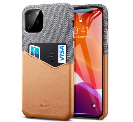 ESR Metro Wallet   iPhone 11 Pro šedý hnědý