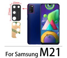 Náhradní sklo zadní kamery - Samsung Galaxy M21