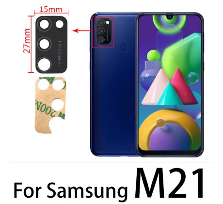 Náhradní sklo zadní kamery - Samsung Galaxy M21